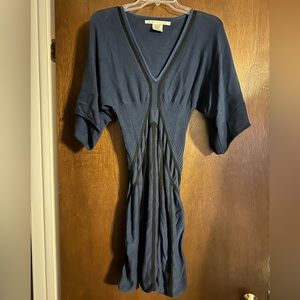 Max Studio Blue and Black sweater dress. Excellent used condition!